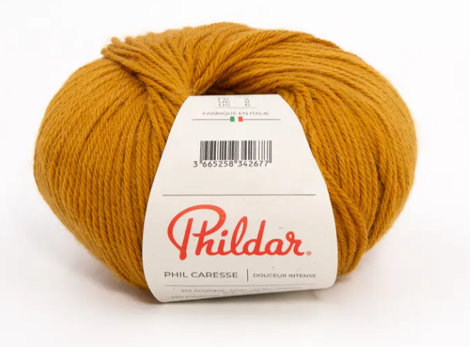 Phildar Phil Caresse -Phildar -miel grisé