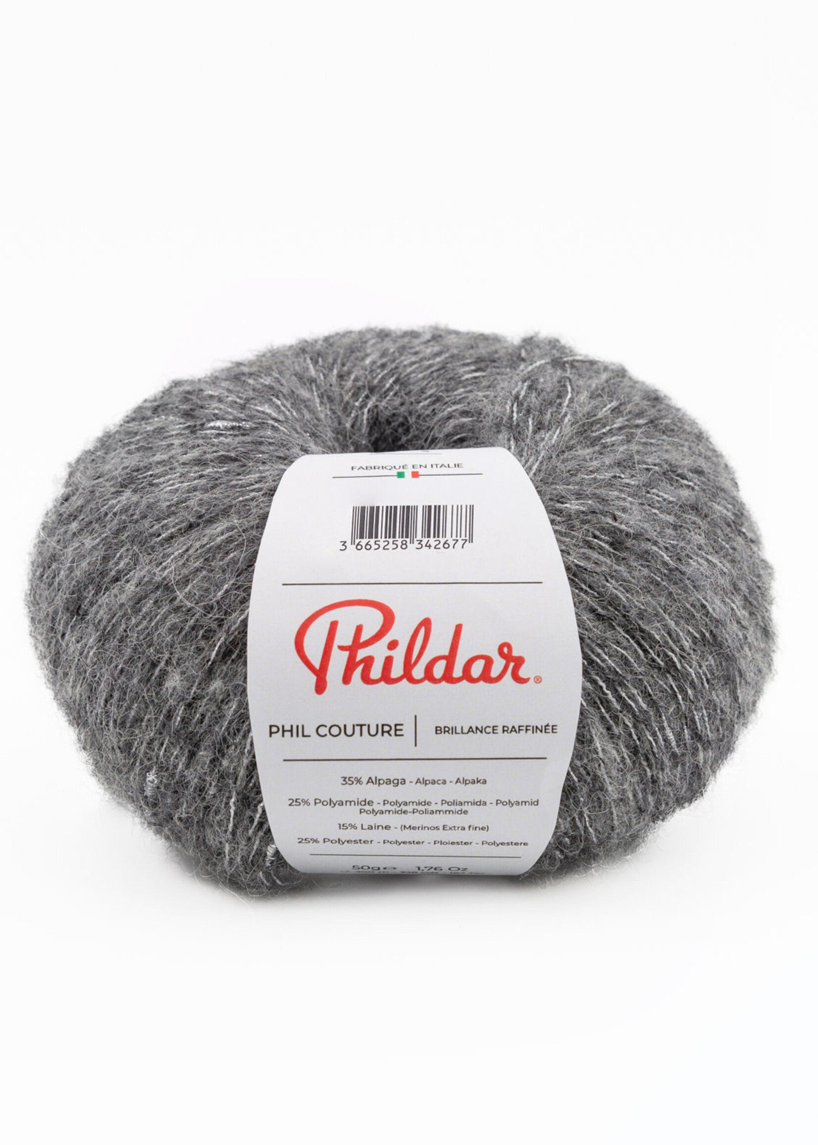 Phildar Phil Couture -Phildar -gris chiné foncé-40%