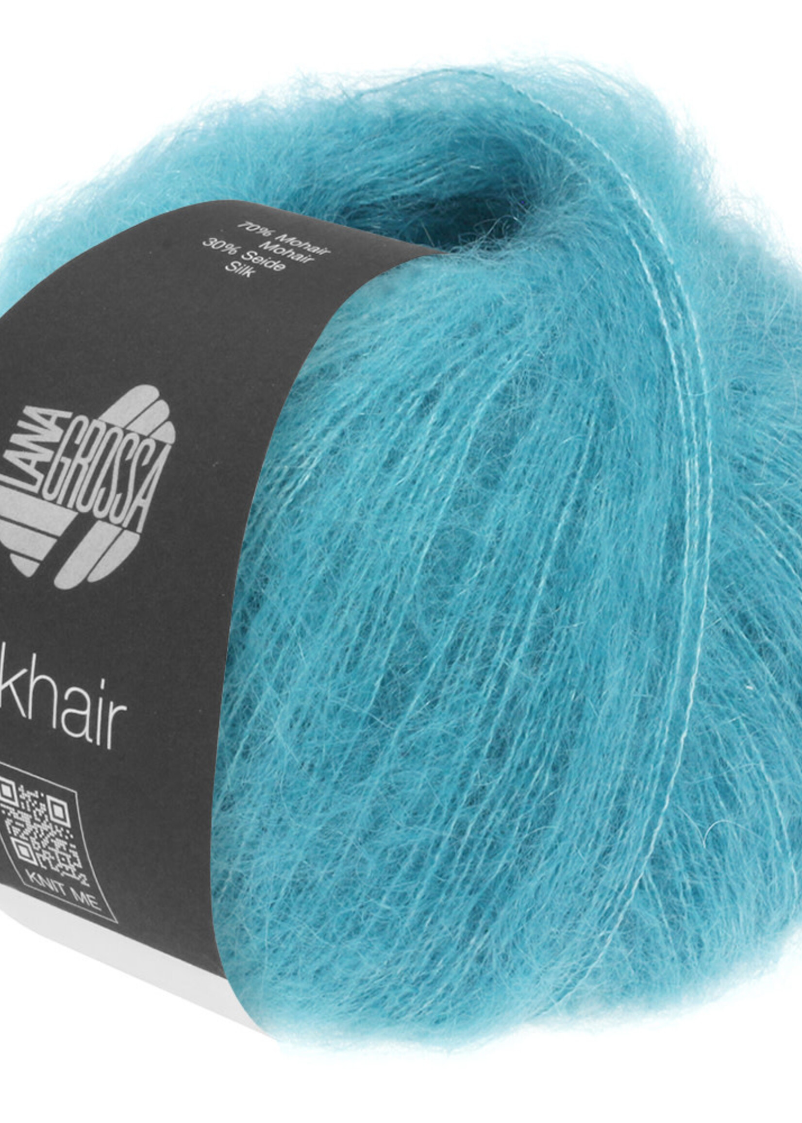 Lana Grossa Silkhair -180 blauw turquoise