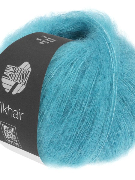 Lana Grossa Silkhair -180 blauw turquoise