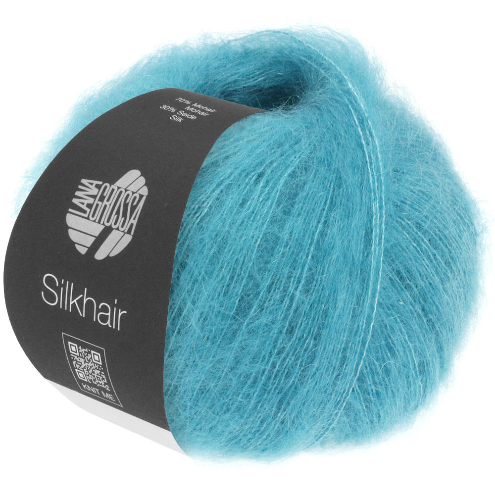 Lana Grossa Silkhair -180 blauw turquoise