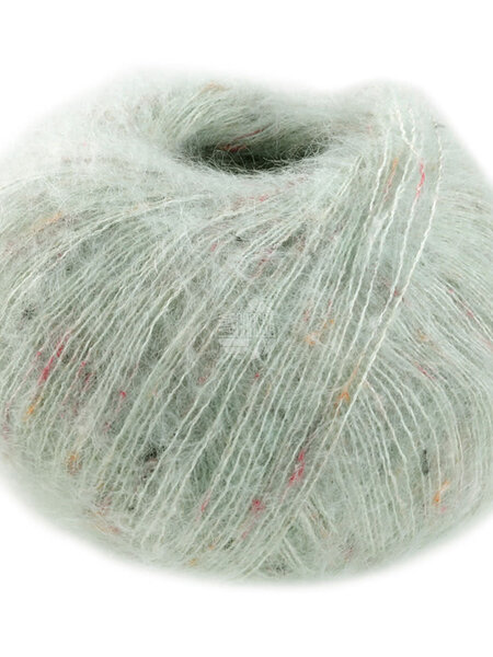 Lana Grossa Natural Superkid Tweed -617 grijsgroen