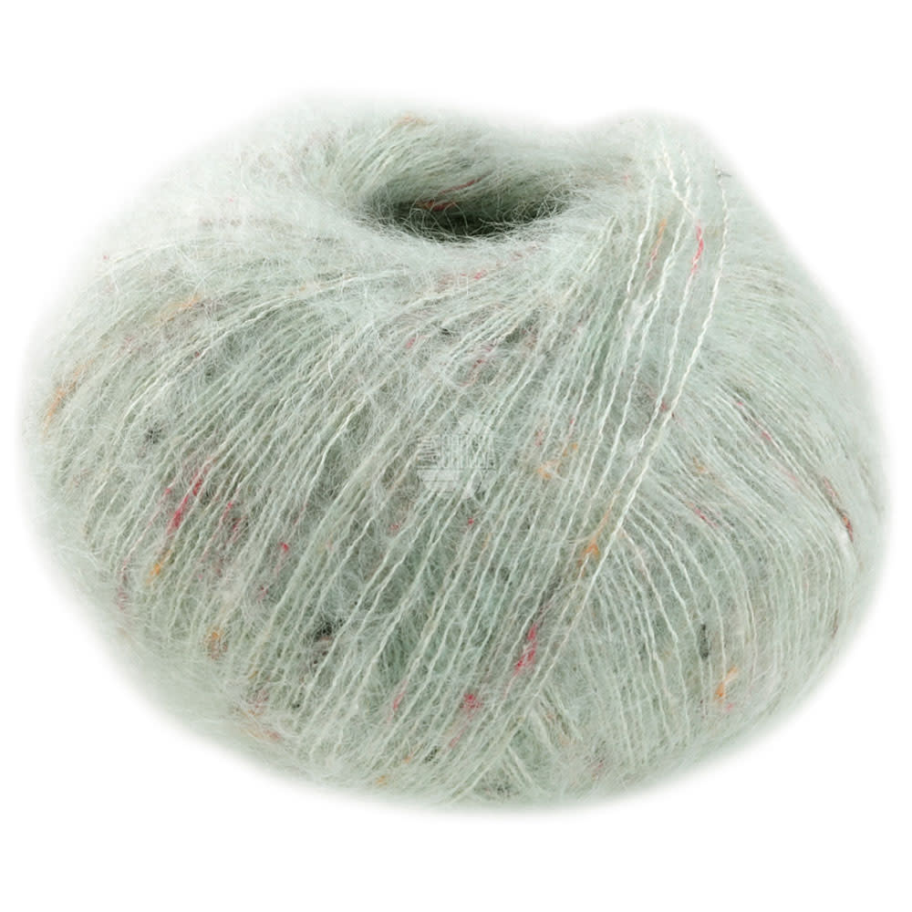 Lana Grossa Natural Superkid Tweed -617 grijsgroen