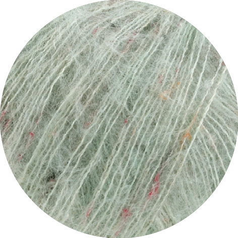 Lana Grossa Natural Superkid Tweed -617 grijsgroen