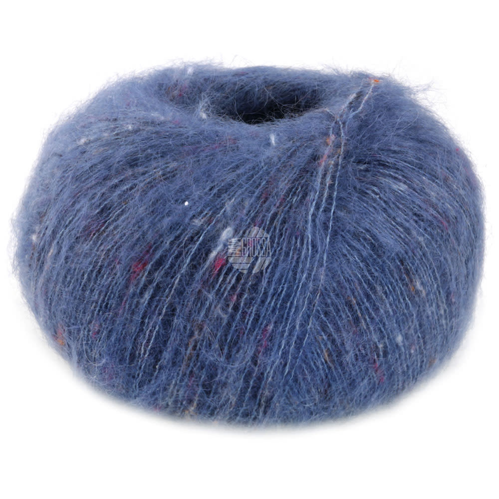 Lana Grossa Natural Superkid Tweed -619 donkerblauw