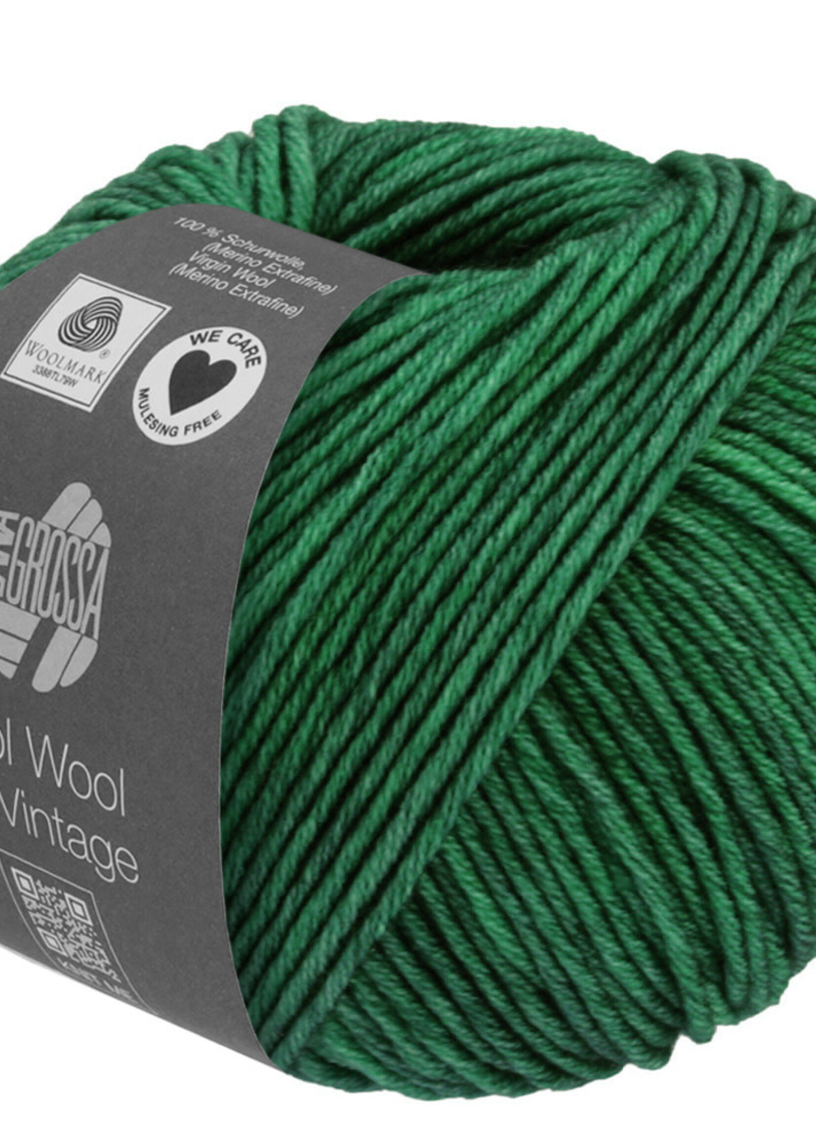 Lana Grossa Cool Wool Big Vintage - Lana Grossa 7180 patina groen