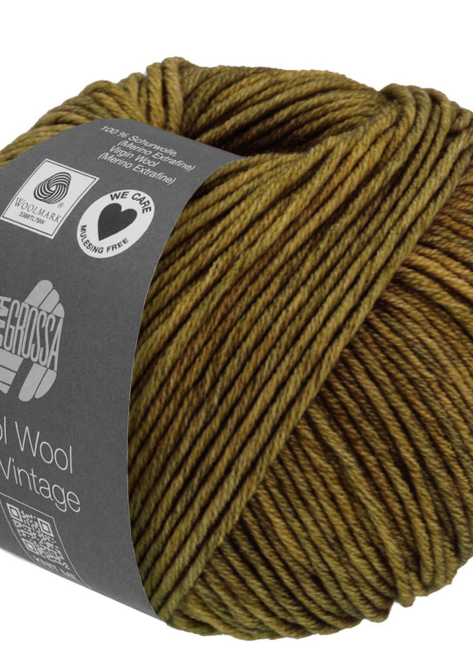 Lana Grossa Cool Wool Big Vintage -7181 donker olijf-25%