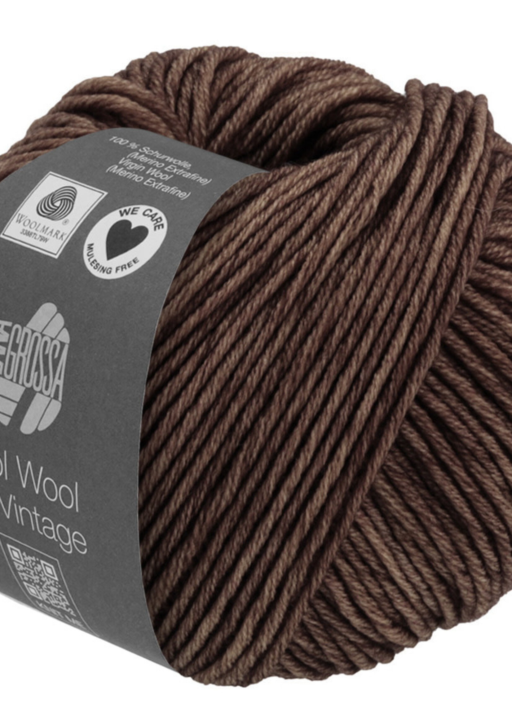 Lana Grossa Cool Wool Big Vintage -7184 donkerbruin