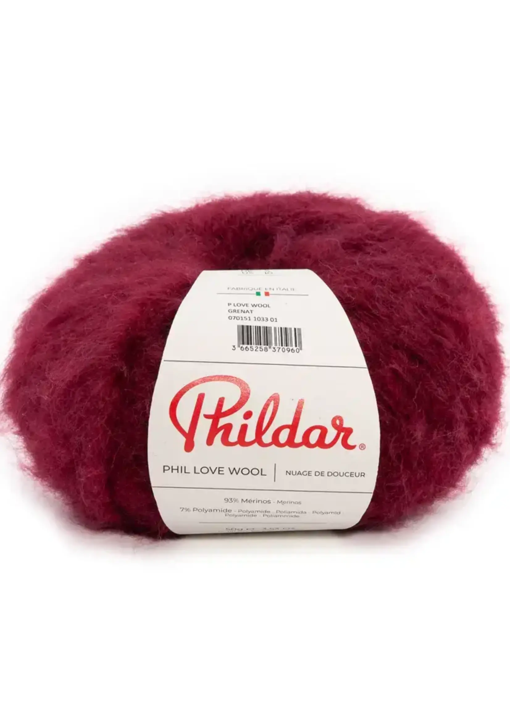 Phildar Phil Love Wool - Phildar -1033 grenat-40%