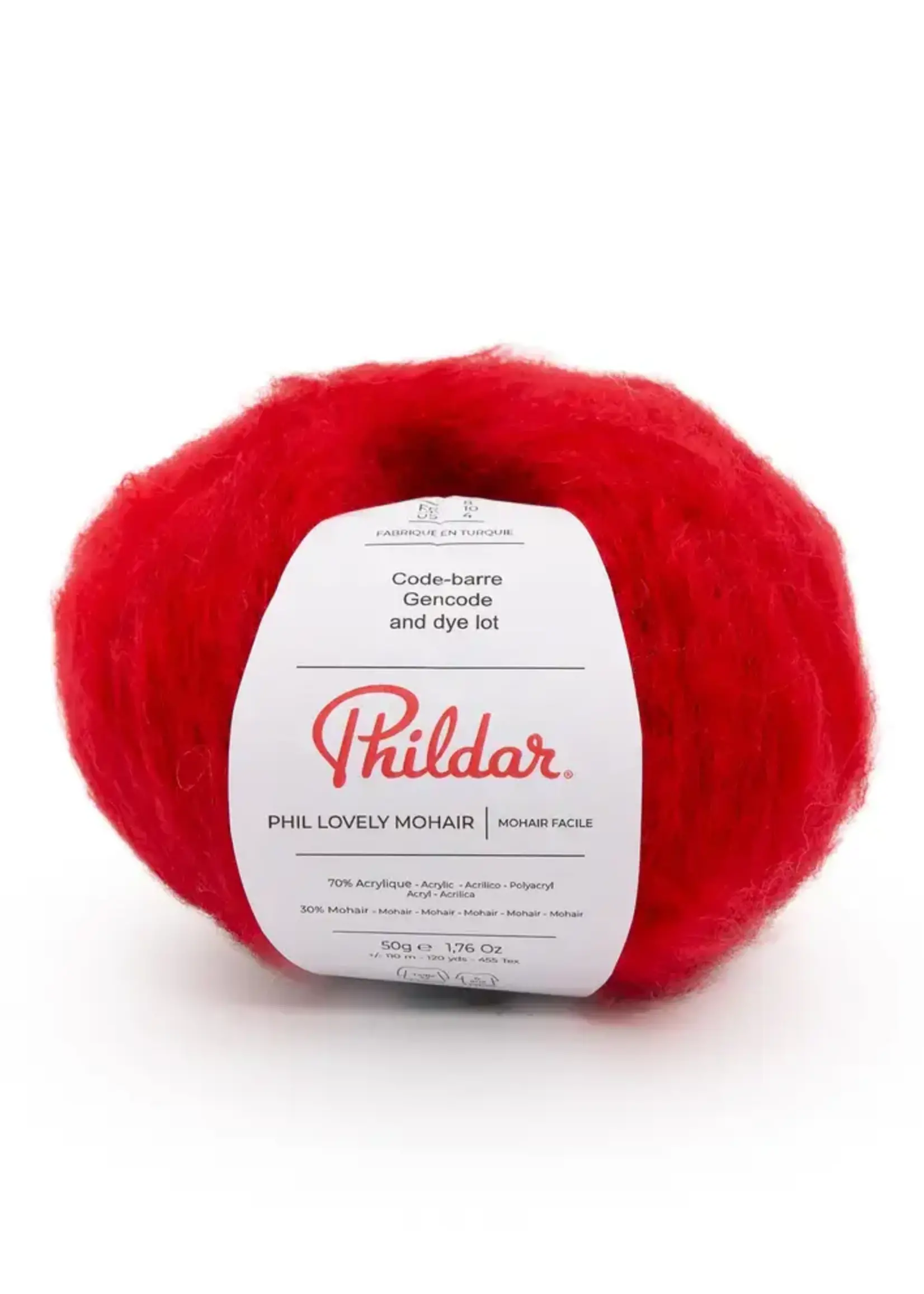 Phildar Phil Lovely Mohair - Phildar -1038 rouge-40%