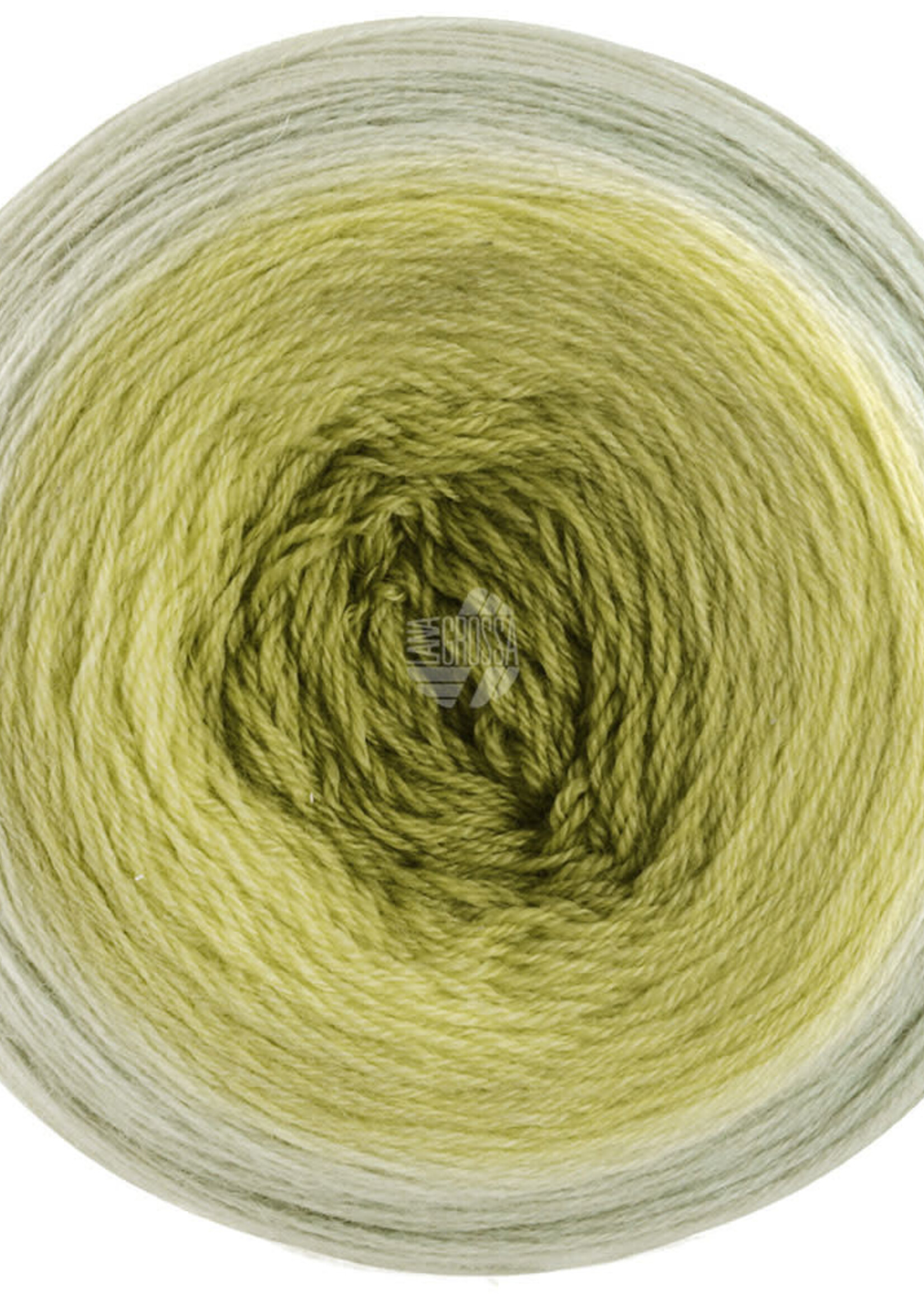 Lana Grossa Merino Lace Aquarell -01-olijf/licht olijf/groengrijs