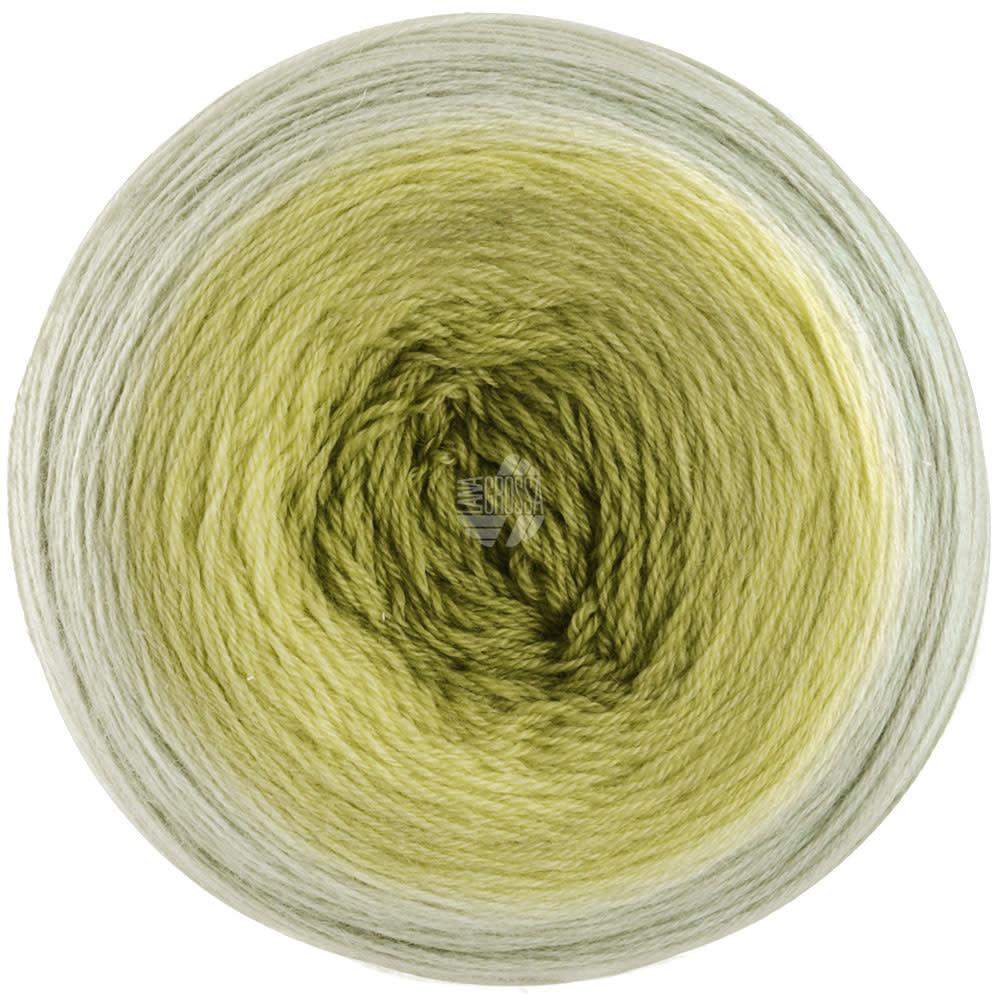 Lana Grossa Merino Lace Aquarell -01-olijf/licht olijf/groengrijs30%