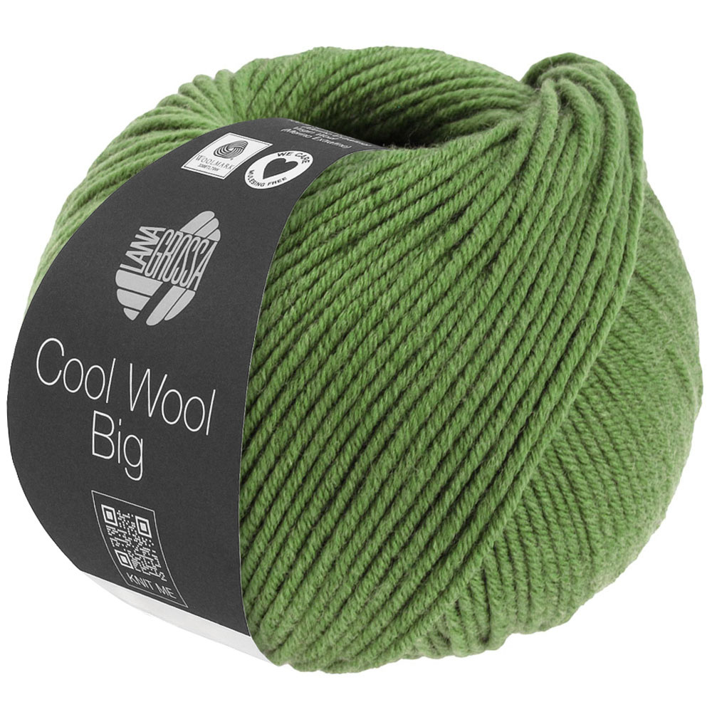 Lana Grossa Cool Wool Big -1634 groen gemeleerd-25%