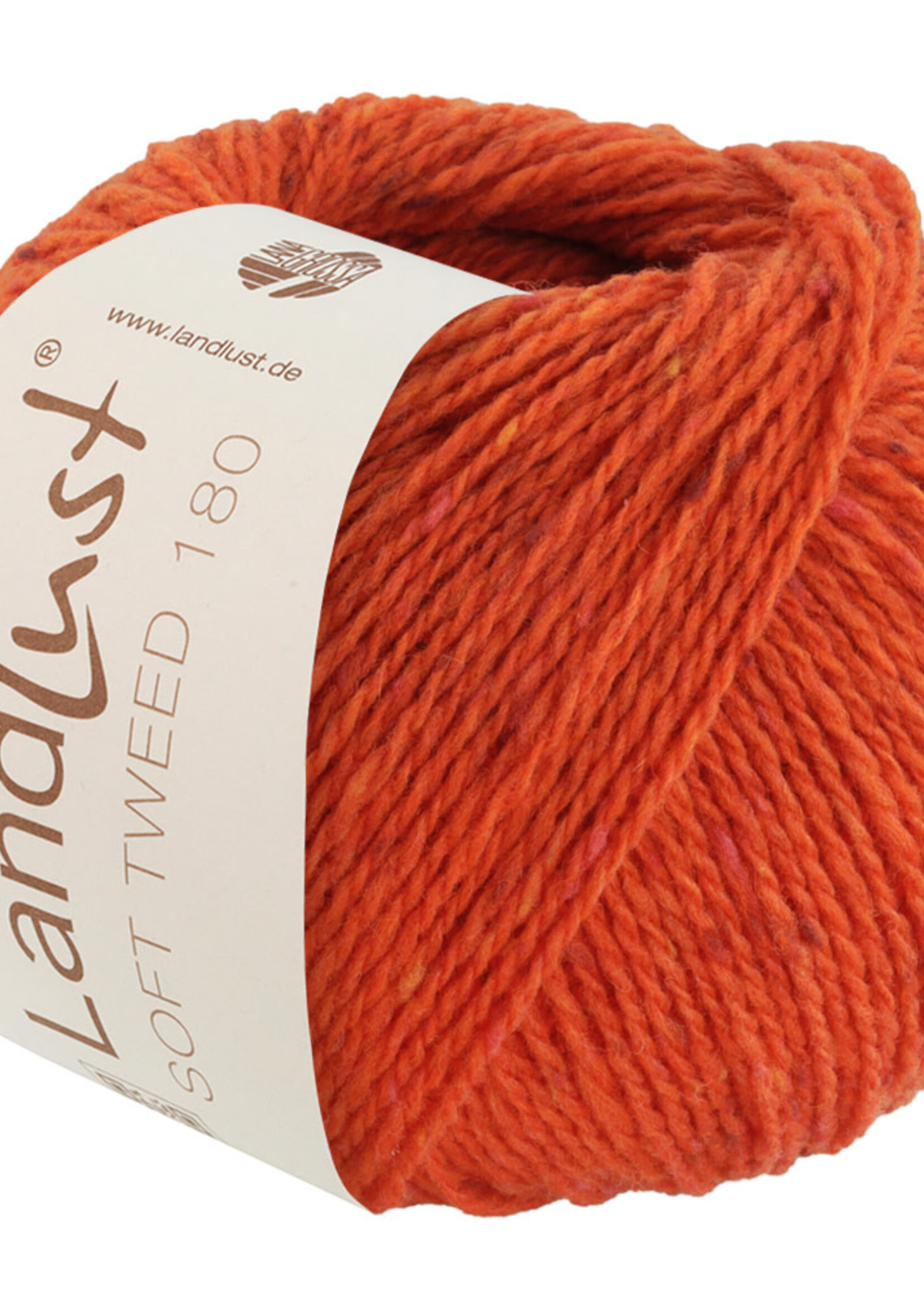 Lana Grossa Landlust Soft Tweed 180 - Lana Grossa -124 oranje meleerd