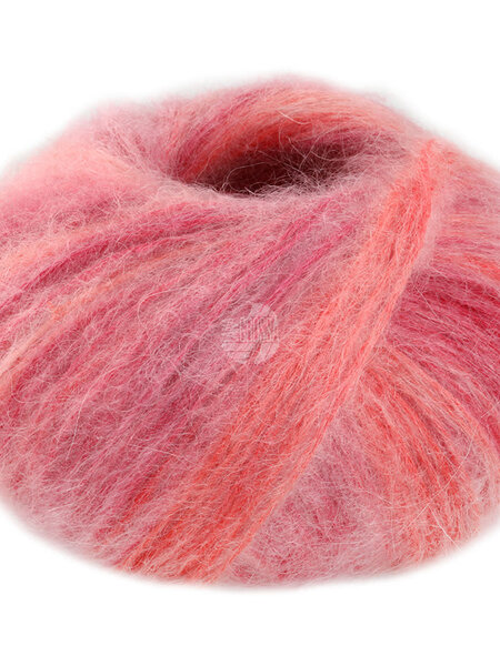 Lana Grossa Superkid Seta - Lana Grossa 104 wijnrood/framboos/zalm30%