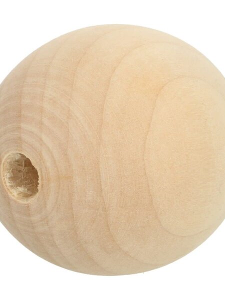 Houten kralen 22mm naturel