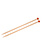 KnitPro KnitPro Basix Birch breinaalden met knop 40 cm - 15mm