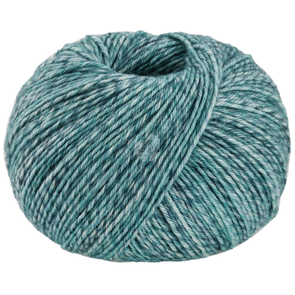 Lana Grossa Vintage Socks - Lana Grossa -1003-munt mêleerd/grijs blauw mêleerd/jeans mêleerd/petrol mêleerd