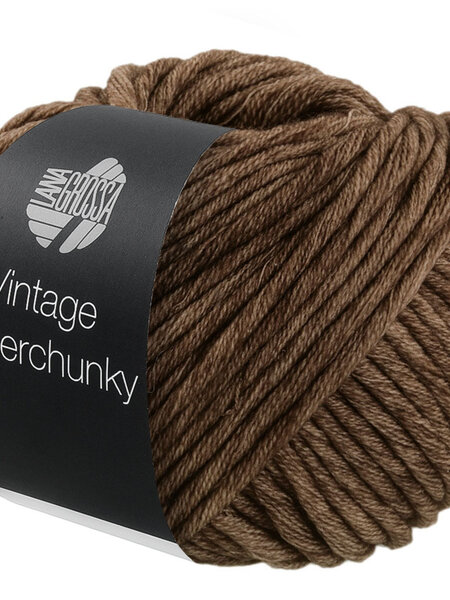 Lana Grossa Vintage Superchunky -510 donker bruin30%