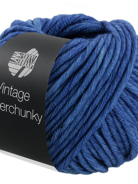 Lana Grossa Vintage Superchunky -504 inkt blauw30%