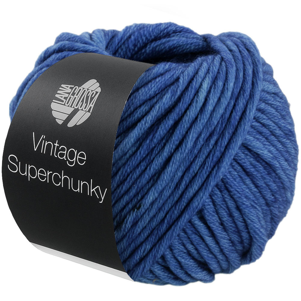 Lana Grossa Vintage Superchunky -504 inkt blauw30%