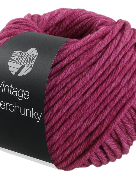 Lana Grossa Vintage Superchunky -501 wijnrood30%