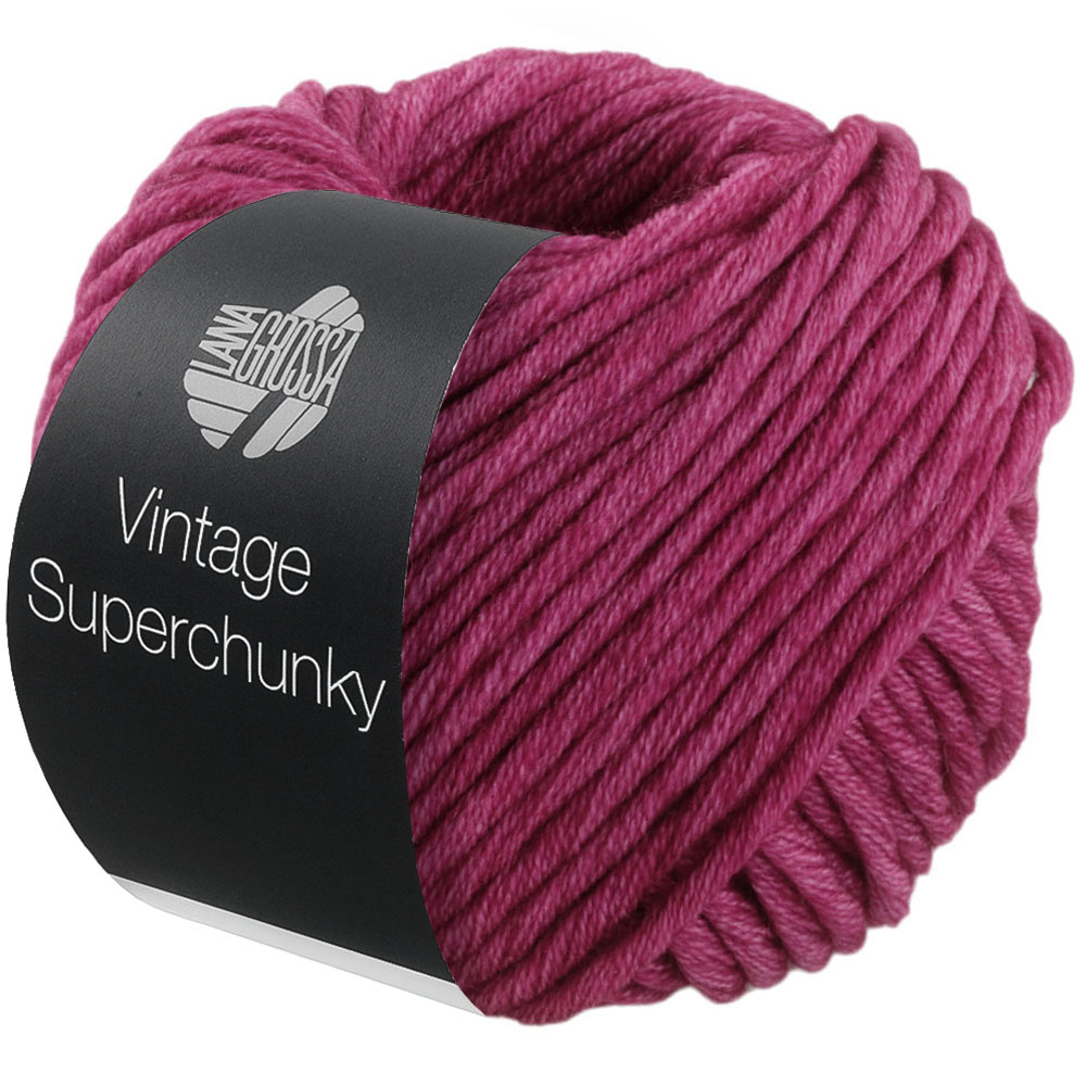 Lana Grossa Vintage Superchunky -501 wijnrood30%