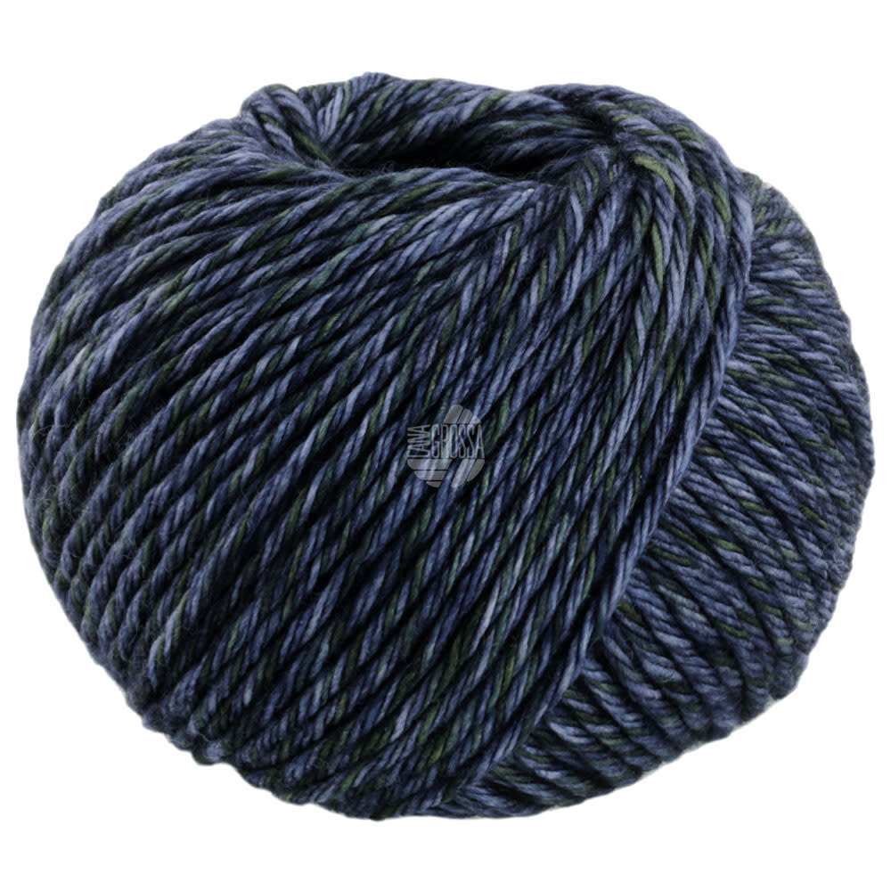 Lana Grossa Vintage Chunky -05-donker groen/donker blauw30%