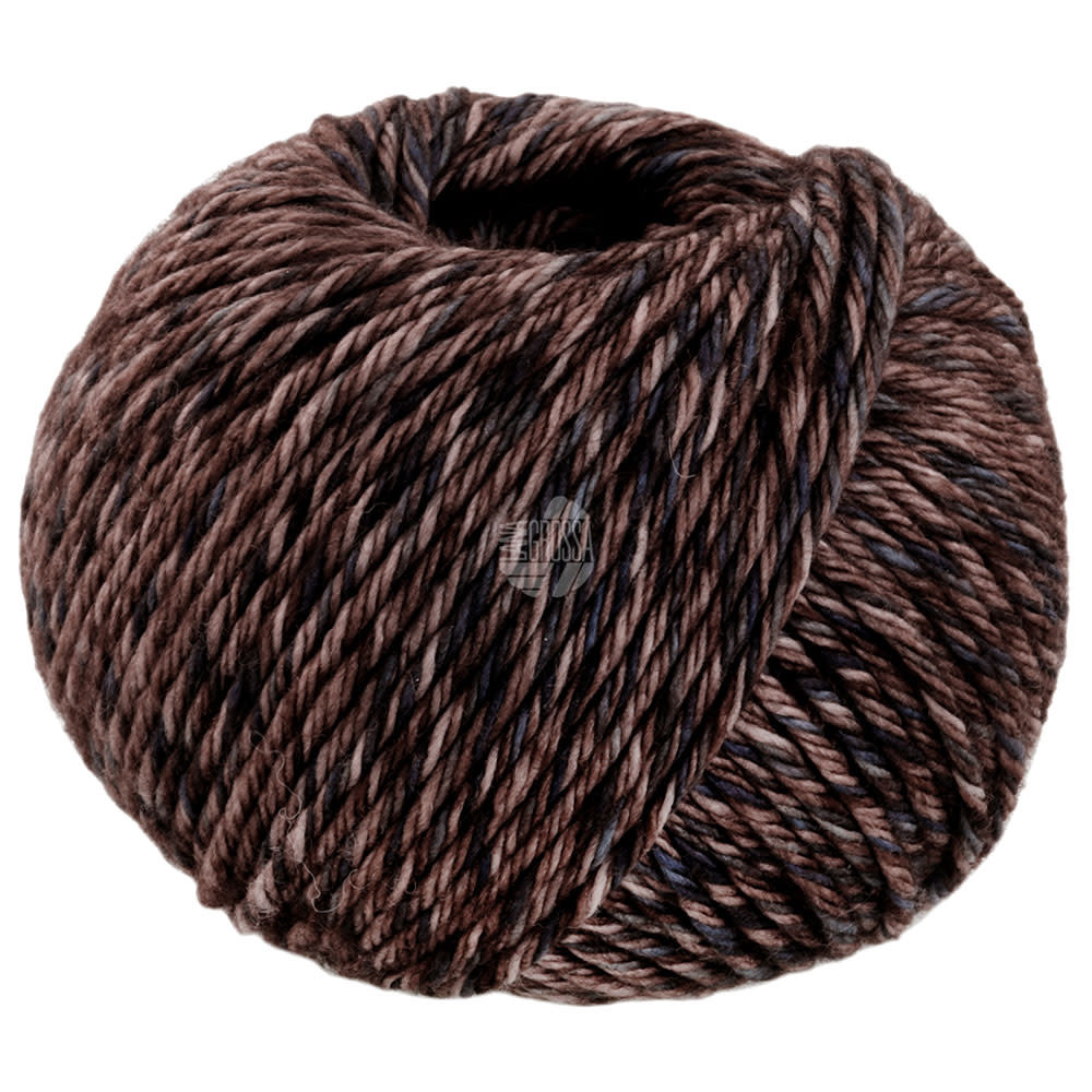 Lana Grossa Vintage Chunky -12-grijs bruin/donker grijs30%