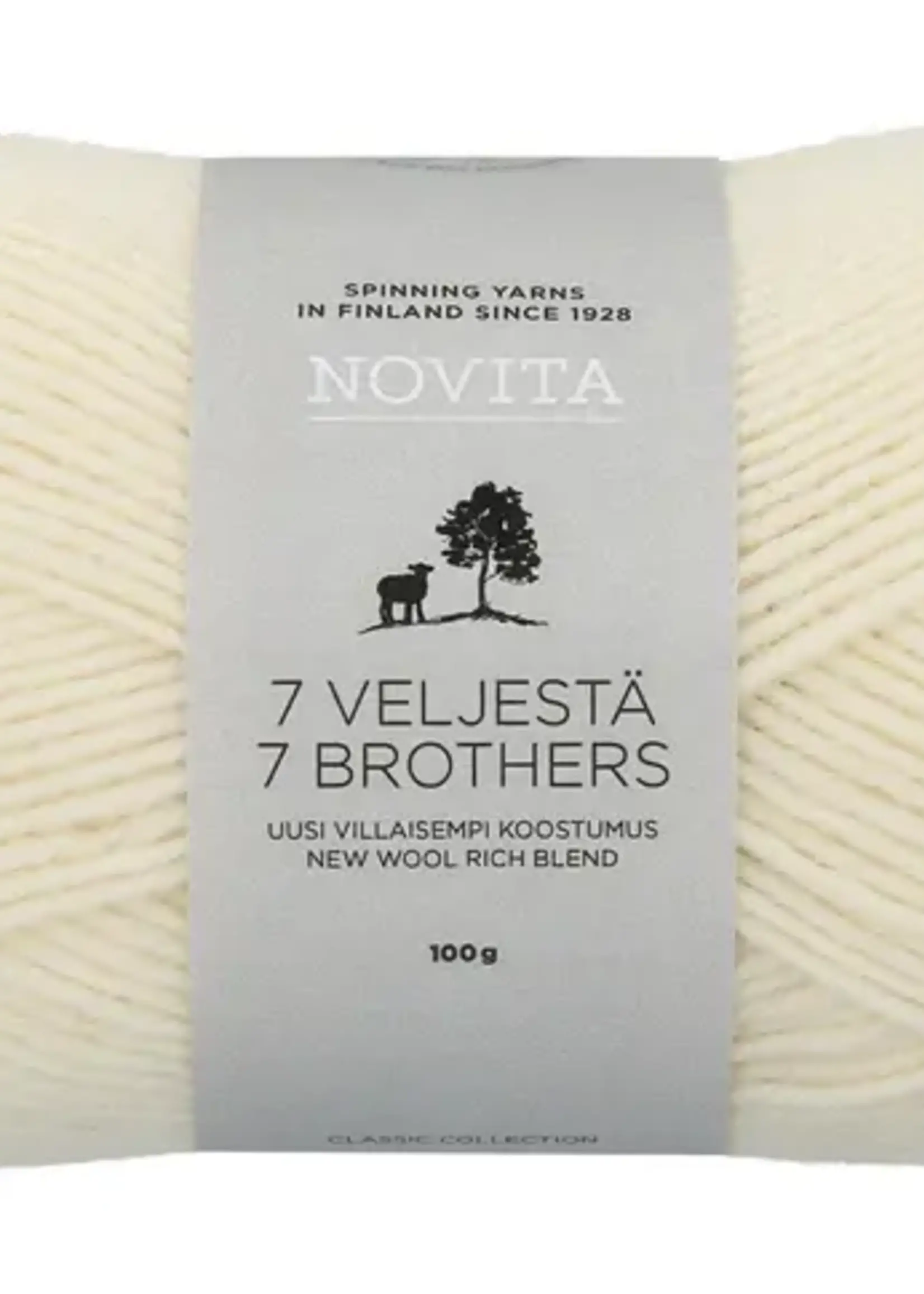Novita 7 Veljestä 100g -010 off white