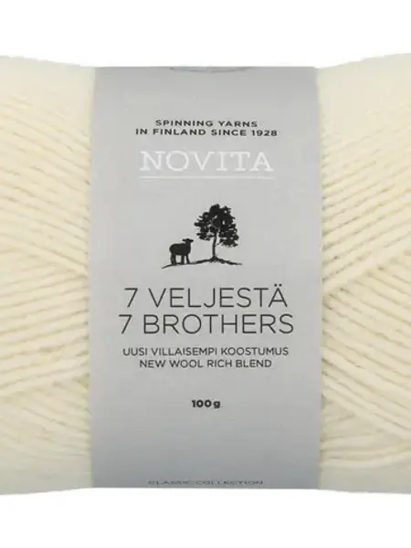 Novita 7 Veljestä 100g -010 off white