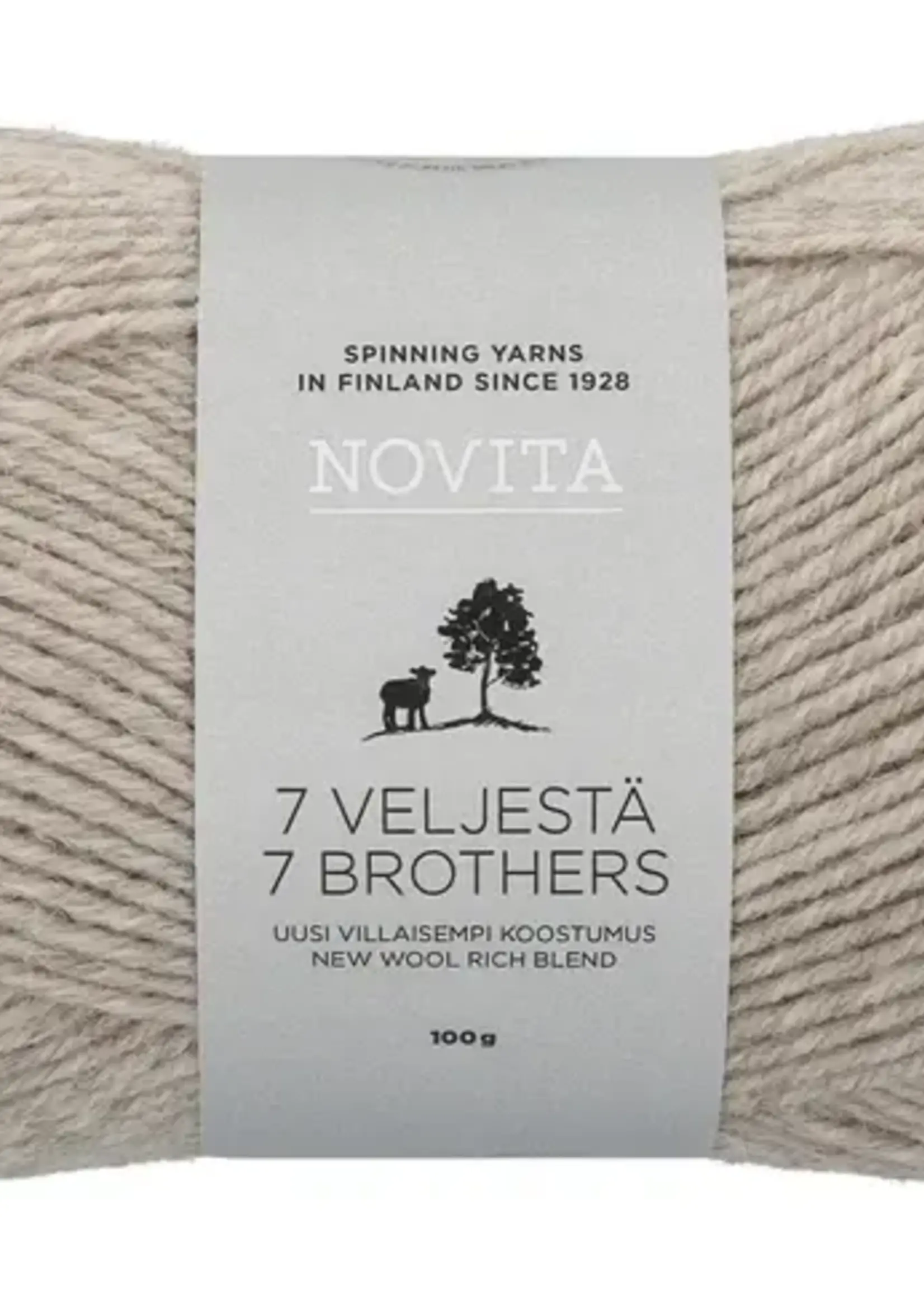 Novita 7 Veljestä 100g -060 sand