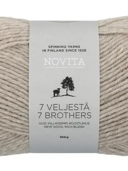 Novita 7 Veljestä 100g -060 sand