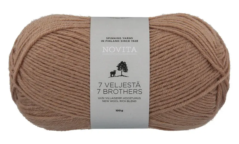 Novita 7 Veljestä 100g -618 sandbank