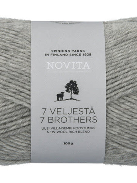 Novita 7 Veljestä 100g -043 stone