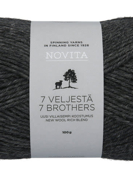Novita 7 Veljestä 100g -044 graphite