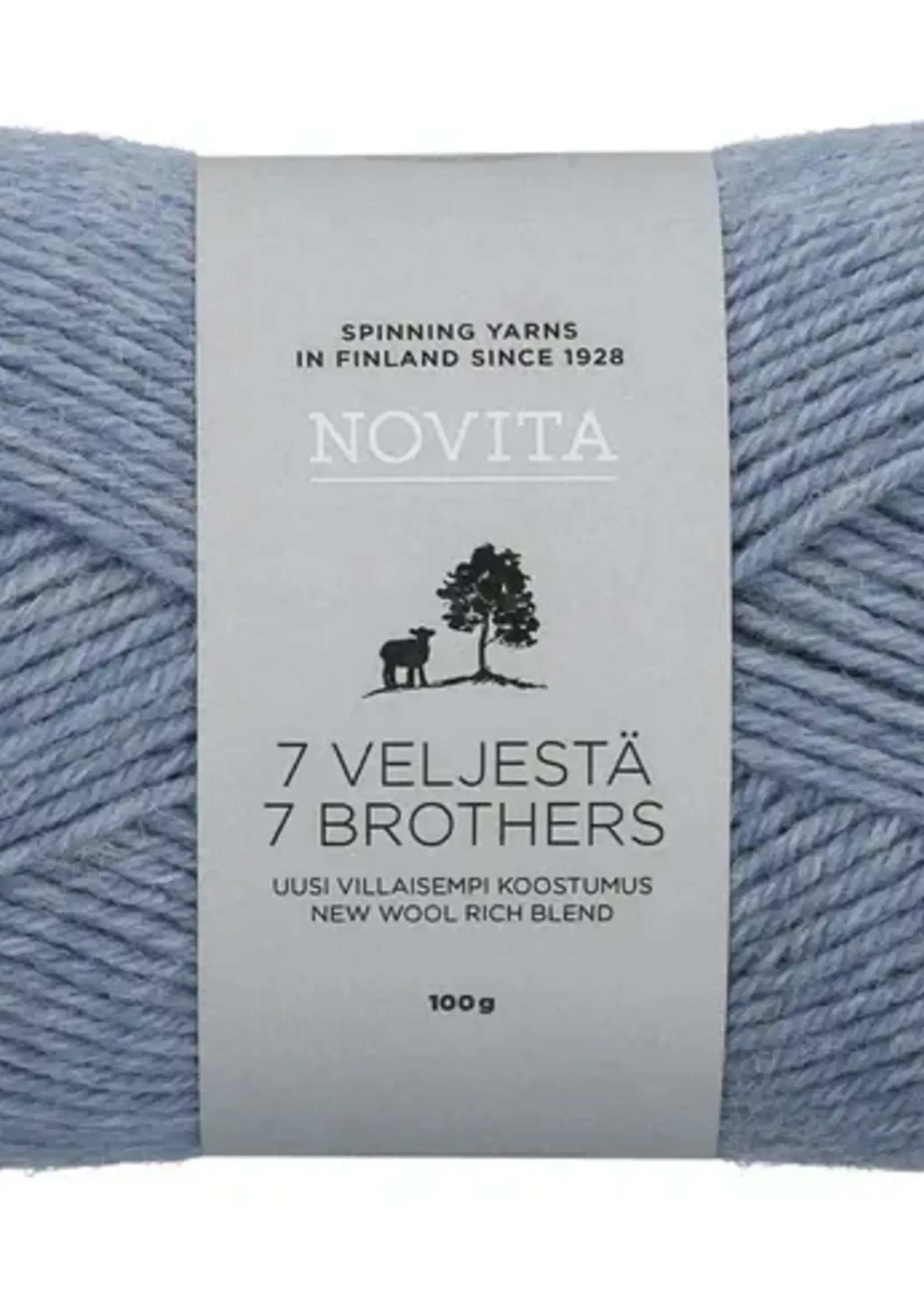 Novita 7 Veljestä 100g -014 ice