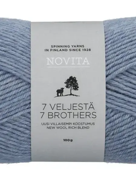Novita 7 Veljestä 100g -014 ice