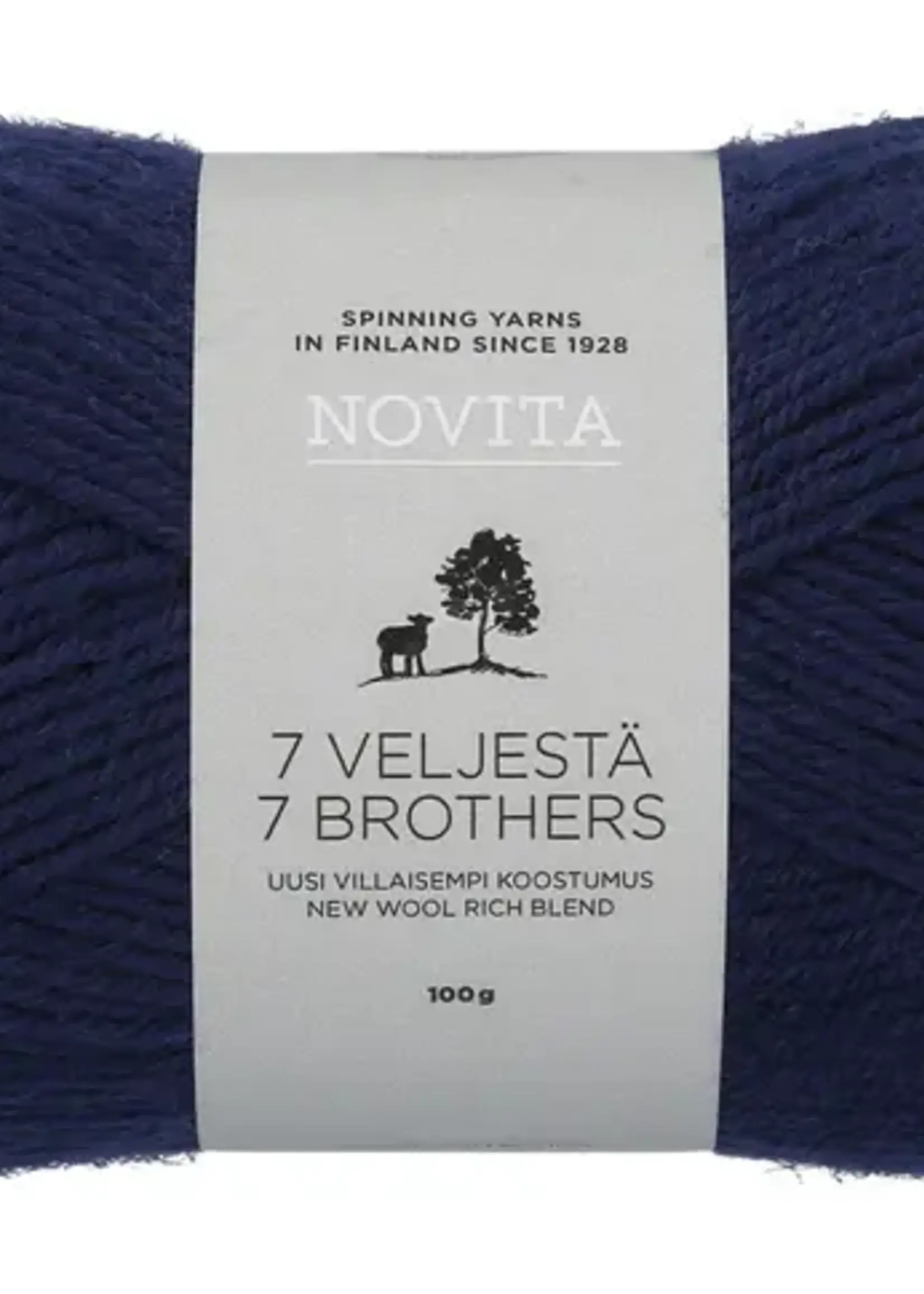 Novita 7 Veljestä 100g -170 navy