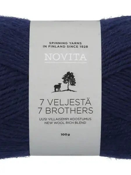 Novita 7 Veljestä 100g -170 navy