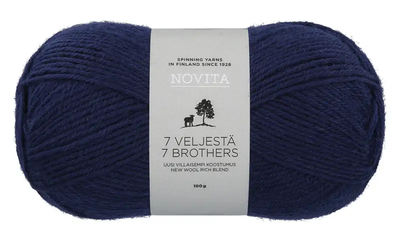 Novita 7 Veljestä 100g -170 navy