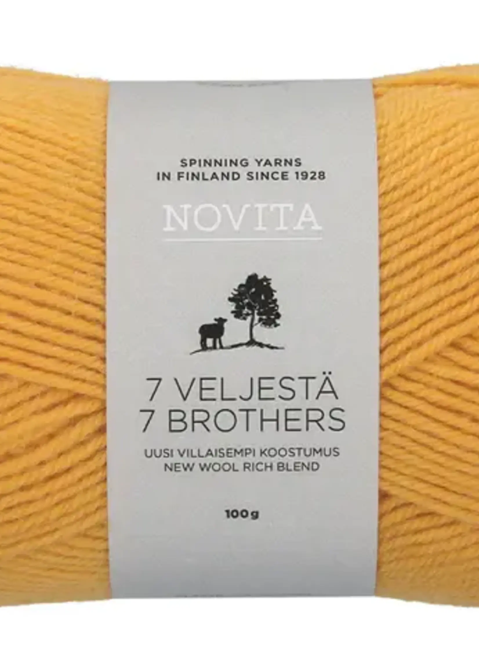 Novita 7 Veljestä 100g -268 sunflower