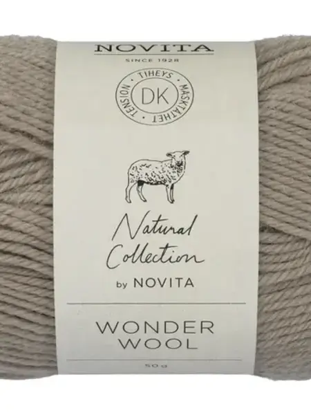 Novita Wonder Wool DK 50g -058 black grouse