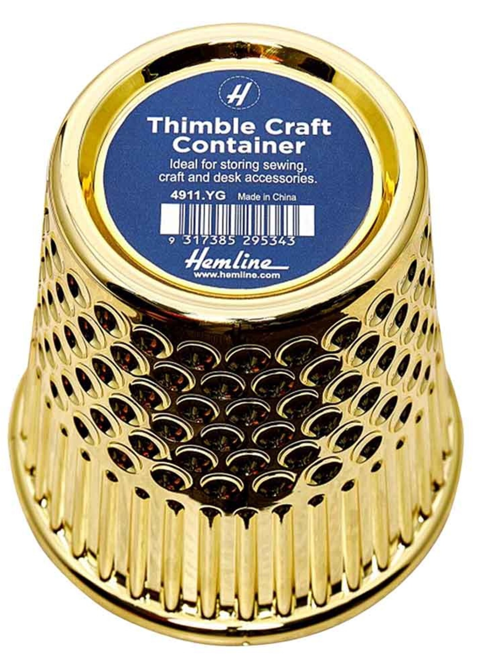 Hemline Accessoire houder leeg geel goud