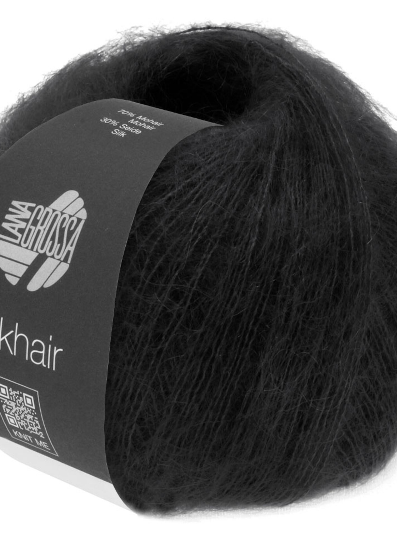 Lana Grossa Silkhair - Lana Grossa -014 zwart