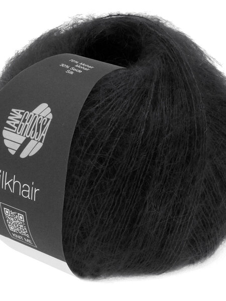 Lana Grossa Silkhair -014 zwart
