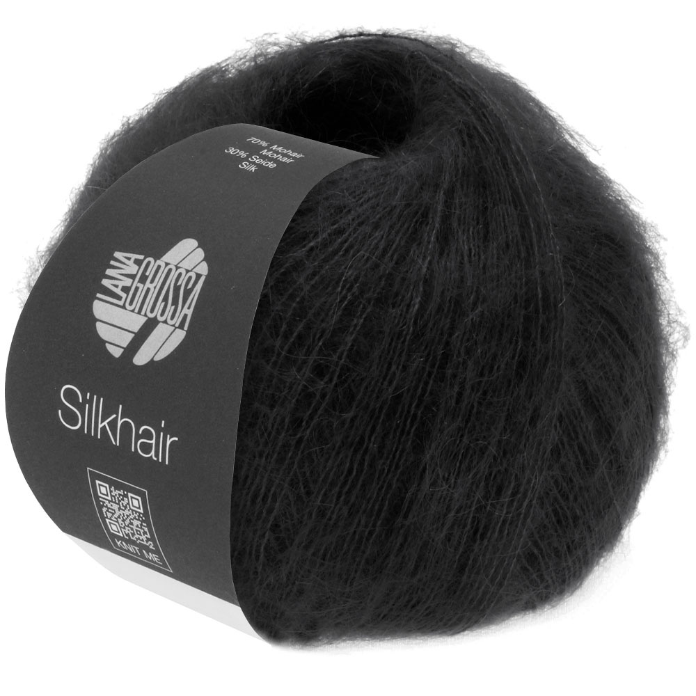 Lana Grossa Silkhair -014 zwart