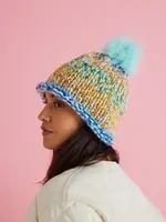 Pingouin Bonito muts multico turquoise