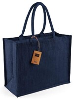Jute draagtas 33x42x19 - marine/marine