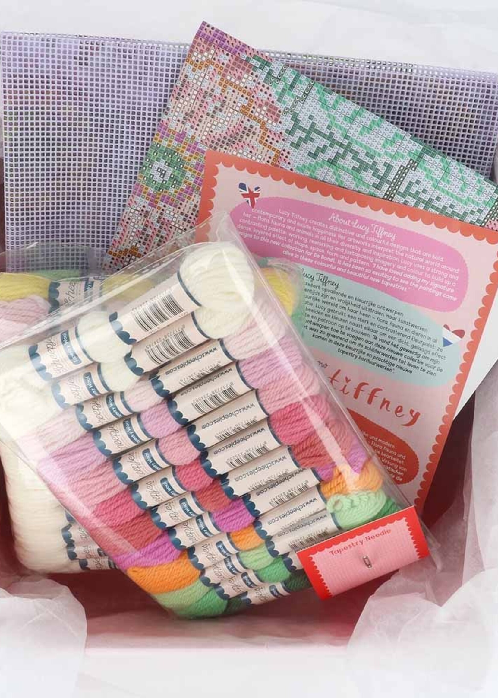 Scheepjes Scheepjes Lucy Tiffney Borduurkit 60x40cm Pinks